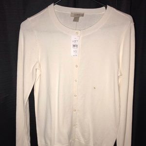 LOFT Cream Cardigan